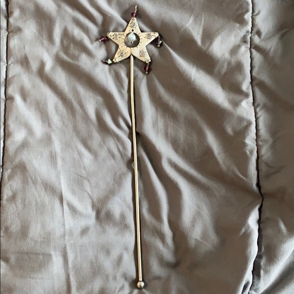 WAND, new: METAL CRYSTAL STAR WAND, Sturdy, star wand magic princess wand - Picture 4 of 4